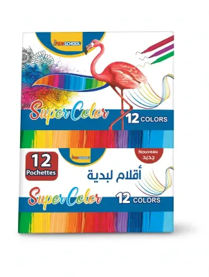 أقلام لباد Super Color 12 لون